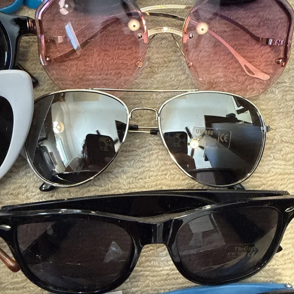 44 Pairs NWT Women's Sunglasses - Trendy, Hot Styles, Oversized, Aviator,Round+